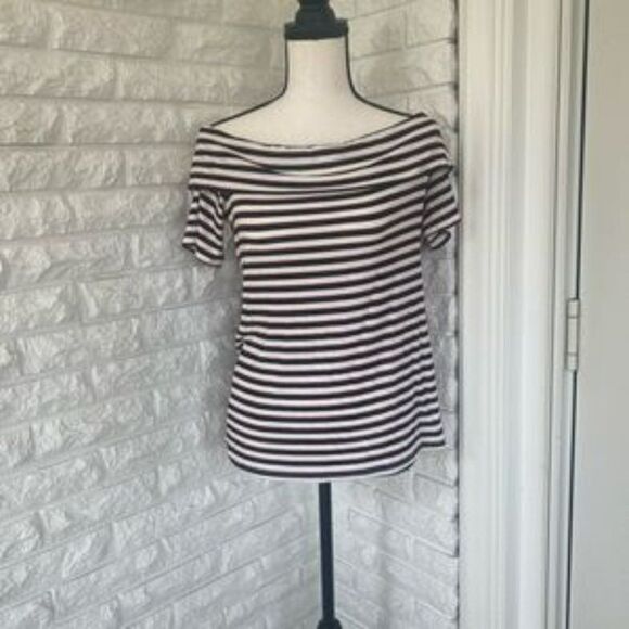 Harlowe & Graham Ribbed Striped Top - Picture 3 of 4